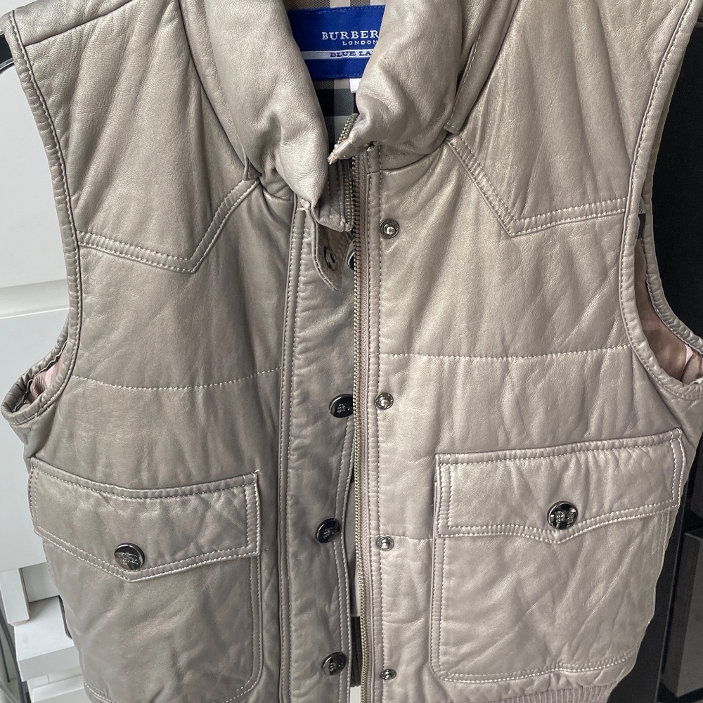 Burberry Blue Label Women Metallic Vest Size 38